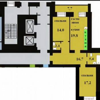 Продается 3-х комнатная квартира, 78 м²
