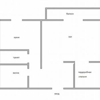 Продается 1-комнатная квартира, 40,4 м²