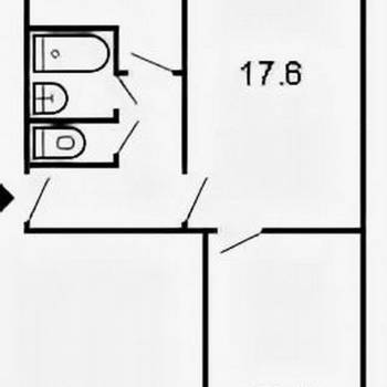 Сдается 2-х комнатная квартира, 45 м²