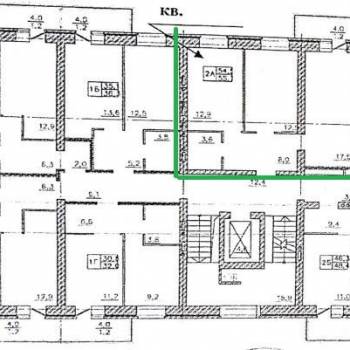 Продается 2-х комнатная квартира, 54,8 м²
