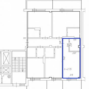 Продается 1-комнатная квартира, 23,4 м²