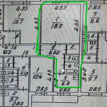 Сдается 1-комнатная квартира, 40 м²