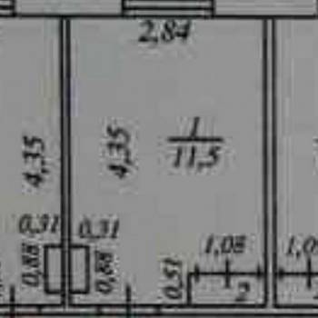 Продается 1-комнатная квартира, 12 м²