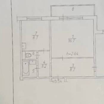 Продается 2-х комнатная квартира, 52,7 м²