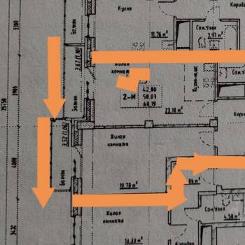Продается 2-х комнатная квартира, 57,8 м²