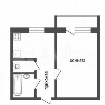 Сдается 1-комнатная квартира, 35 м²