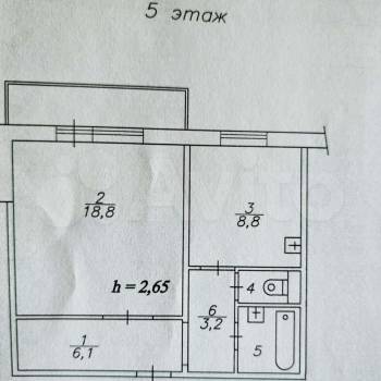 Продается 1-комнатная квартира, 40,1 м²