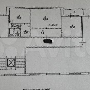 Продается 2-х комнатная квартира, 51,5 м²