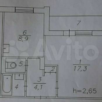 Продается 1-комнатная квартира, 35 м²