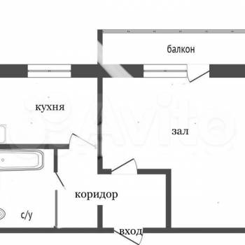 Продается 1-комнатная квартира, 34 м²