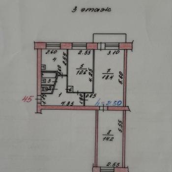 Продается 3-х комнатная квартира, 60,5 м²