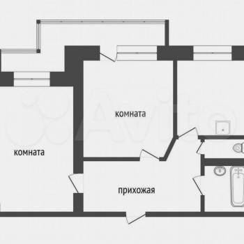 Продается 2-х комнатная квартира, 52,5 м²