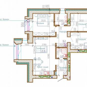 Продается Многокомнатная квартира, 81,3 м²