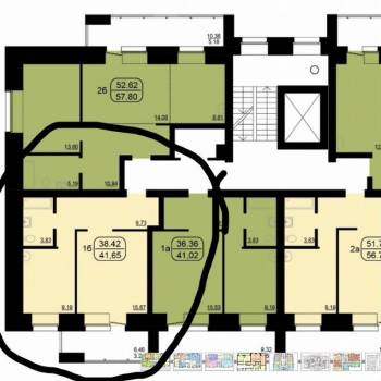 Продается 1-комнатная квартира, 38,4 м²