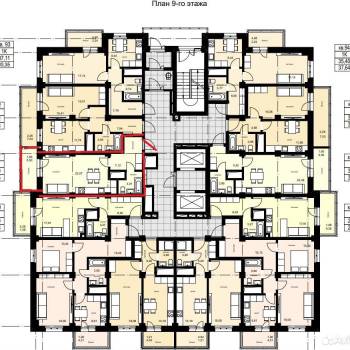 Продается 1-комнатная квартира, 35,9 м²