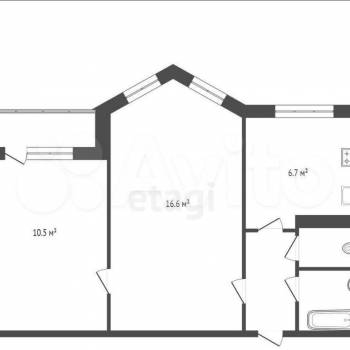 Продается 2-х комнатная квартира, 42,4 м²