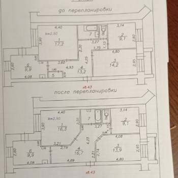 Продается 3-х комнатная квартира, 73 м²