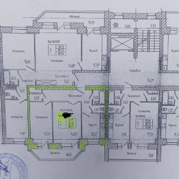 Продается 2-х комнатная квартира, 56,3 м²