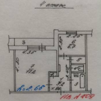 Сдается 1-комнатная квартира, 34,1 м²