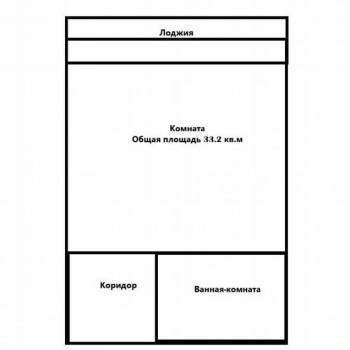 Сдается 1-комнатная квартира, 33,2 м²