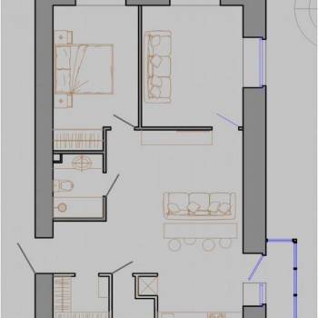 Сдается Многокомнатная квартира, 69 м²