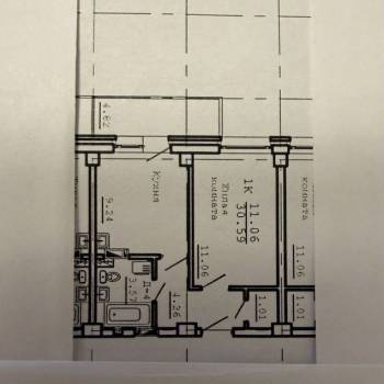 Продается 1-комнатная квартира, 32 м²