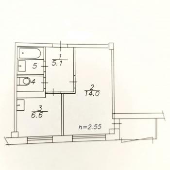 Продается 1-комнатная квартира, 30 м²