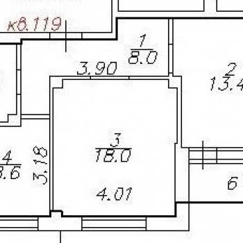 Продается 2-х комнатная квартира, 52,5 м²