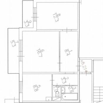 Продается 2-х комнатная квартира, 53,1 м²