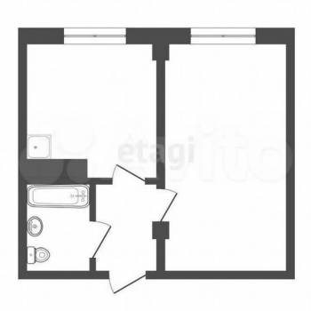 Продается 1-комнатная квартира, 32,8 м²