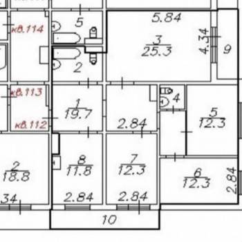 Продается Многокомнатная квартира, 101,4 м²