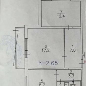 Продается 2-х комнатная квартира, 53 м²