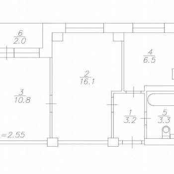 Продается 2-х комнатная квартира, 39,9 м²