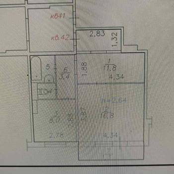 Сдается 1-комнатная квартира, 44 м²