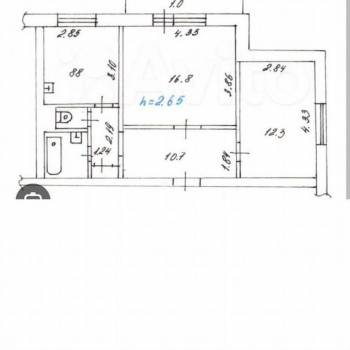 Сдается 2-х комнатная квартира, 54 м²