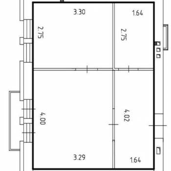 Продается 1-комнатная квартира, 33,4 м²