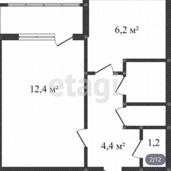 Продается 1-комнатная квартира, 30,7 м²