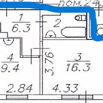 Продается 1-комнатная квартира, 36,9 м²