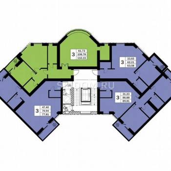 Продается 3-х комнатная квартира, 108,6 м²