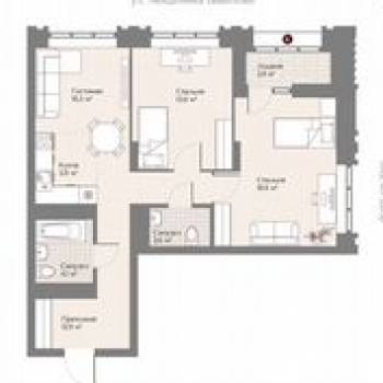 Продается 2-х комнатная квартира, 42,9 м²