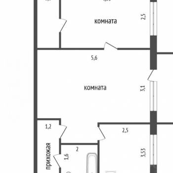 Продается 2-х комнатная квартира, 45,4 м²