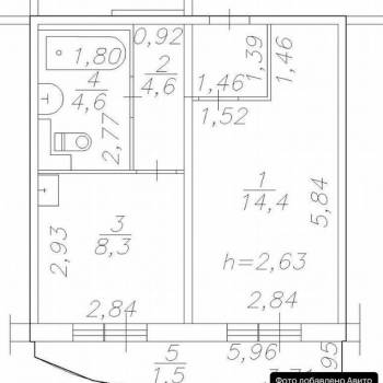 Продается 1-комнатная квартира, 42 м²