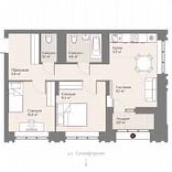 Продается 2-х комнатная квартира, 46 м²