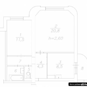 Продается 2-х комнатная квартира, 54 м²