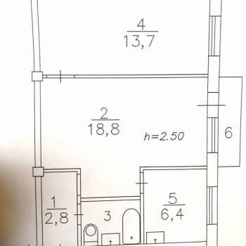 Продается 2-х комнатная квартира, 45 м²