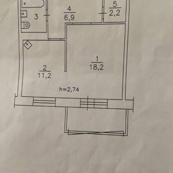 Сдается 1-комнатная квартира, 42 м²
