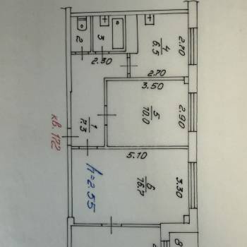 Продается 3-х комнатная квартира, 56,5 м²