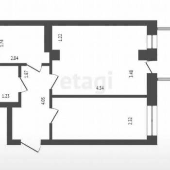 Продается 1-комнатная квартира, 41,6 м²