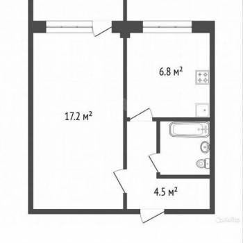 Продается 1-комнатная квартира, 31,7 м²
