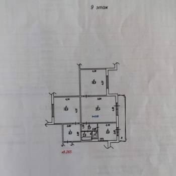 Продается 3-х комнатная квартира, 86,7 м²